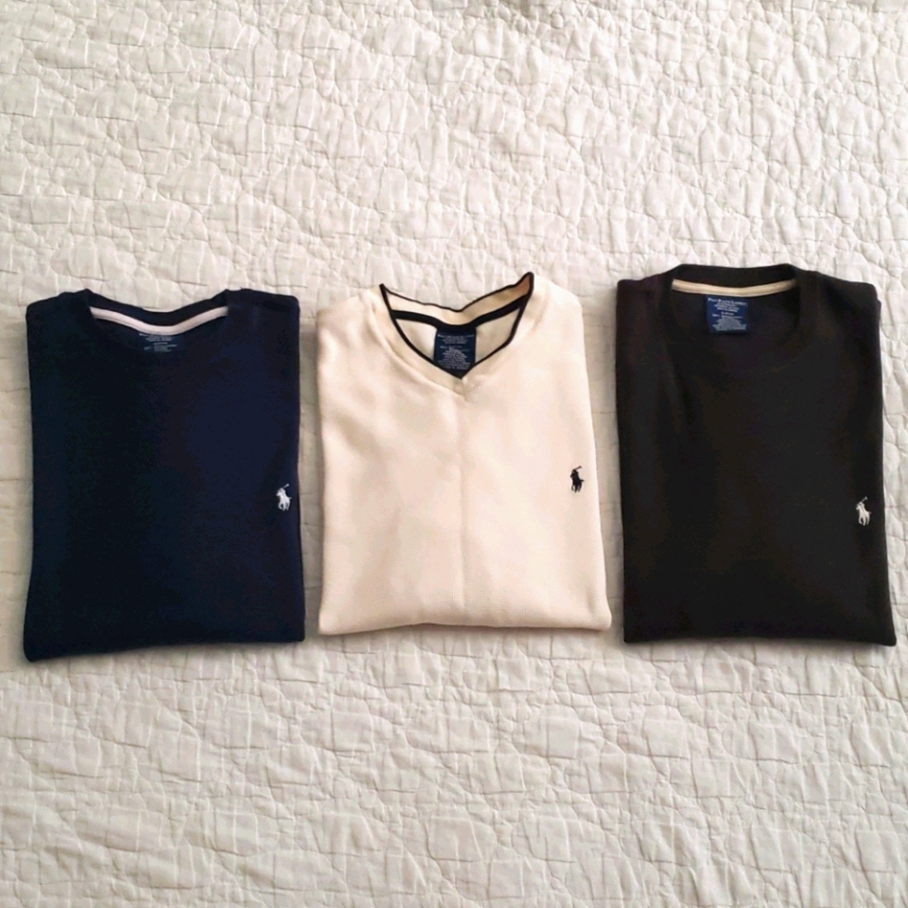 3 Ralph Lauren Thermal Shirts